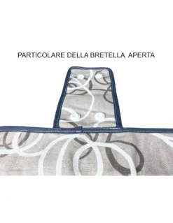 COPRIFORNO copri forno IN TESSUTO streamer GRIGIO