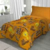 Copriletto Singolo Bambini 170x250 Titti Arancione Looney Tunes – Trapuntino Leggero 80 g/m² in Microfibra, Made in Italy