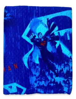 Copriletto Singolo Bambini 170x250 Superman DC Comics Blu “Dark Side” – Trapuntino Leggero 80 g/m², Made in Italy
