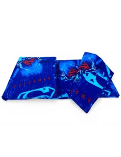 Copriletto Singolo Bambini 170x250 Superman DC Comics Blu “Dark Side” – Trapuntino Leggero 80 g/m², Made in Italy