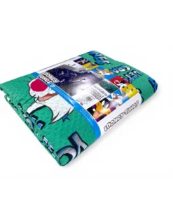 Copriletto Singolo Bambini 170x250 Gatto Silvestro Verde Looney Tunes – Trapuntino Leggero 80 g/m², Made in Italy
