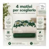 Copriletto Trapuntato Edelweiss Verde in Microfibra Mezza Stagione OEKO-TEX 260x260 cm