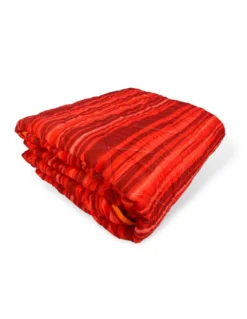 COPRILETTO Trapuntato FIOCCO © STRIPE Rosso Bordeaux Made in Italy
