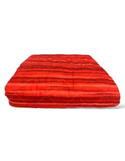 COPRILETTO Trapuntato FIOCCO © STRIPE Rosso Bordeaux Made in Italy