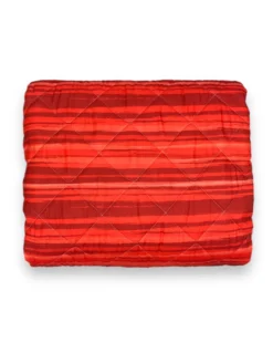 COPRILETTO Trapuntato FIOCCO © STRIPE Rosso Bordeaux Made in Italy