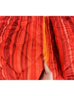 COPRILETTO Trapuntato FIOCCO © STRIPE Rosso Bordeaux Made in Italy