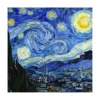COPRILETTO trapuntato Quadri d'Autore Van Gogh Blu Matrimoniale