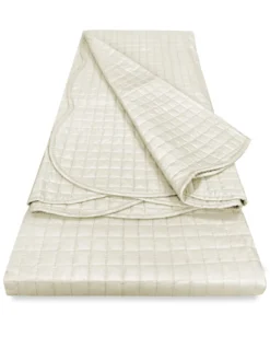 Copriletto Trapuntato Venezia Matrimoniale 250x250 Beige – Microfibra Manopesca, Trapuntatura Quadretti, 100 g/m², Bordo a Onde