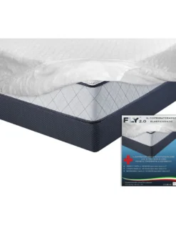 COPRIMATERASSO ELASTICIZZATO FLY 2.0 SPUGNA JACQUARD con angoli