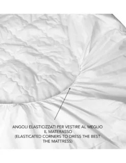COPRIMATERASSO TRAPUNTATO in morbida MICROFIBRA TRAPPY imbottito