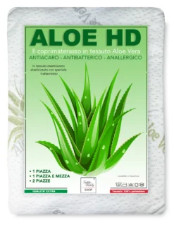 COPRIMATERASSO traversa ALOE VERA HD antiacaro e anallergico MADE IN italy