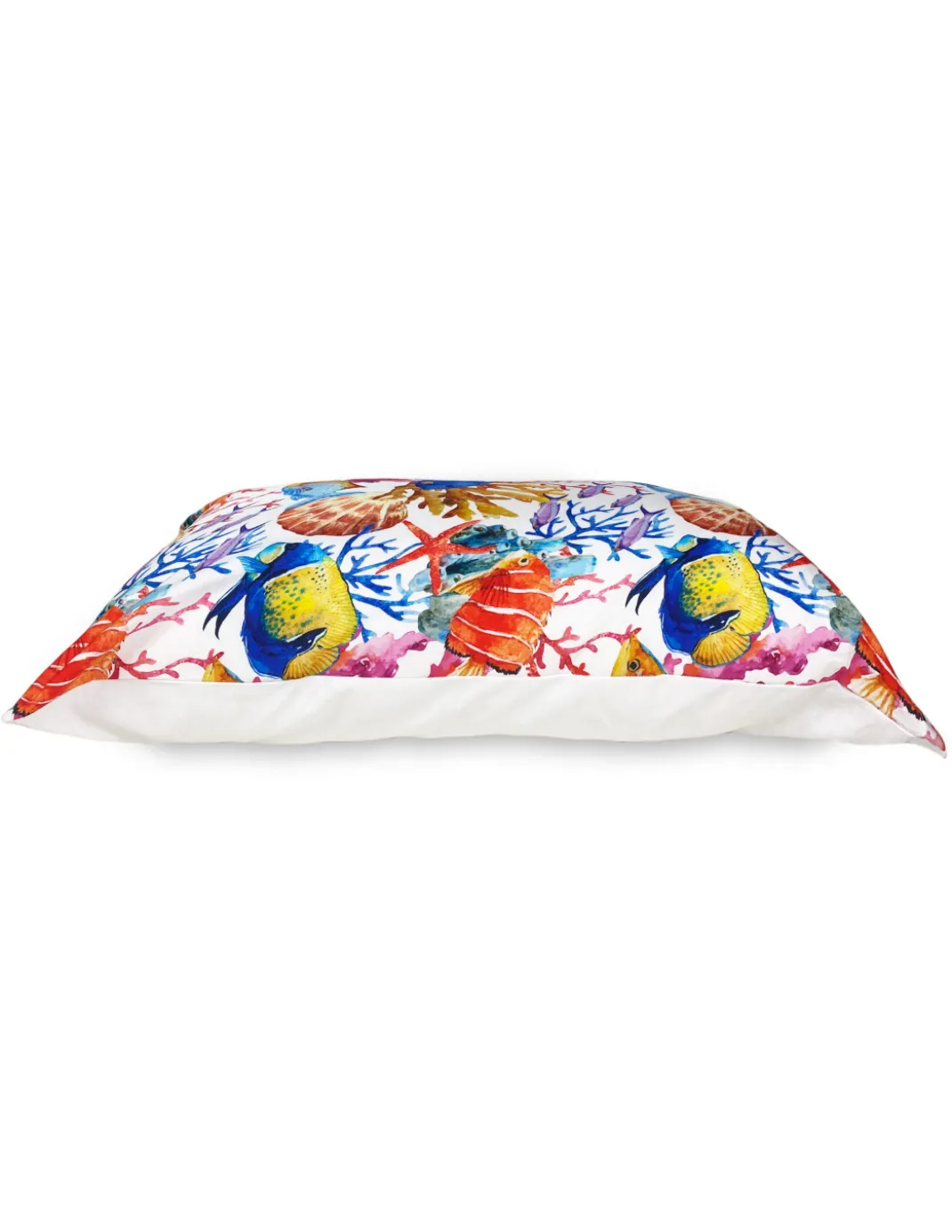 COPRIPIUMINO ACQUARIO Pesci Tropicali in Puro cotone Made in Italy