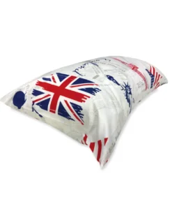 COPRIPIUMINO BANDIERA INGLESE e AMERICANA apple and Sherlock Holmes