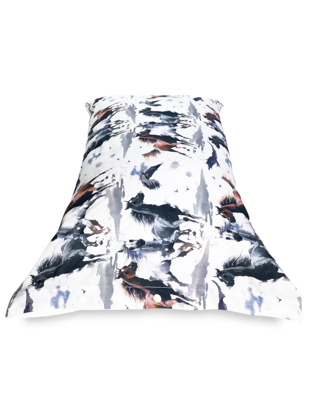 COPRIPIUMINO CAVALLO Cavalli in corsa in Puro cotone Made in Italy