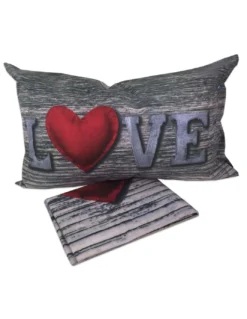 COPRIPIUMINO DAISY CUORE LOVE SHABBY TIROLESE