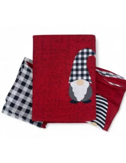 Copripiumino Elfi Natale Rosso - Set Letto Invernale 100% Cotone - Fantasia Natalizia Calda e Accogliente