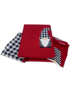 Copripiumino Elfi Natale Rosso - Set Letto Invernale 100% Cotone - Fantasia Natalizia Calda e Accogliente