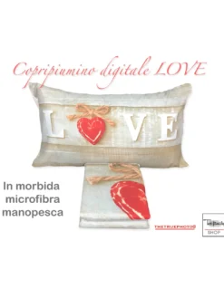 COPRIPIUMINO IMA.TEX FOTOGRAFICO CUORE SHABBY CHIC LOVE