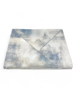 Copripiumino in Cotone Tempo di Dormire Grigio Ghiaccio, Made in Italy, Astratto, Patella Antiscivolo, Lavabile in Lavatrice