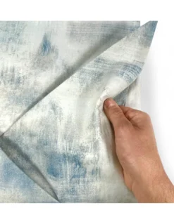 Copripiumino in Cotone Tempo di Dormire Grigio Ghiaccio, Made in Italy, Astratto, Patella Antiscivolo, Lavabile in Lavatrice