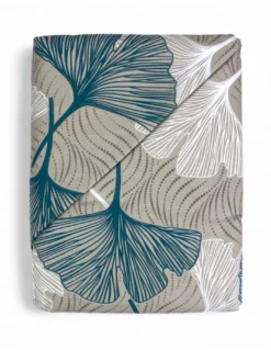 Copripiumino Matrimoniale Flanella 250x200 cm "Tempo di Dormire" - Petali Verde | Morbido, Caldo, Anti-Pilling, Made in Italy
