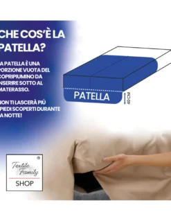 COPRIPIUMINO PETALI Verde in Puro cotone Made in Italy
