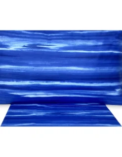 COPRIPIUMINO sfumato MODERNO RIO BLU in puro cotone