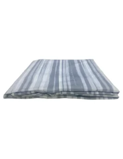 Copripiumino Stripe grigio in morbida microfibra | Manopesca | lavabile in lavatrice | Made in Italy