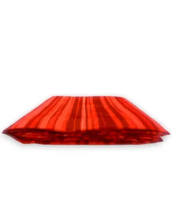 Copripiumino Stripe rosso in morbida microfibra | Manopesca | lavabile in lavatrice | Made in Italy