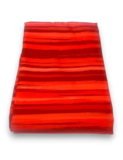 Copripiumino Stripe rosso in morbida microfibra | Manopesca | lavabile in lavatrice | Made in Italy