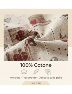 COPRIPIUMINO Tirolese dis. HOLLY CUORE country