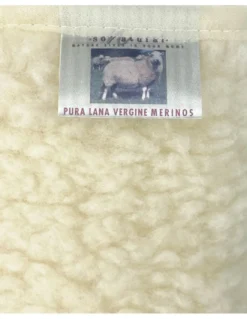 Copripoltrona in pura lana merinos artigianale Made in Italy, con tasche laterali e elastico, regalo perfetto per nonni e papà