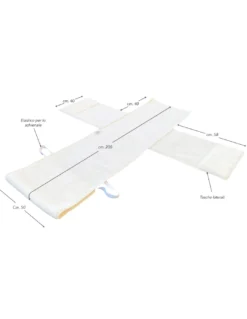 Copripoltrona in pura lana merinos artigianale Made in Italy, con tasche laterali e elastico, regalo perfetto per nonni e papà