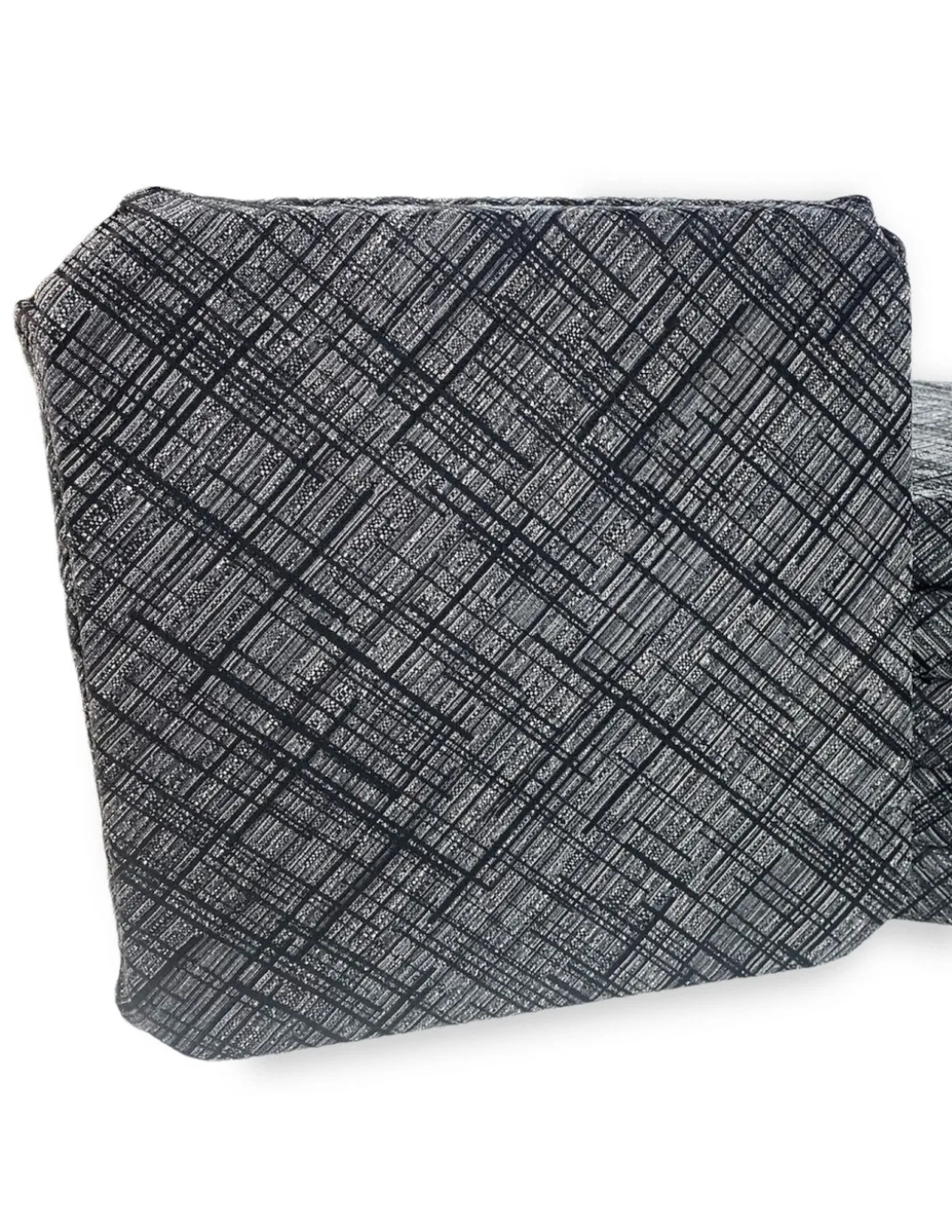 COPRISEDIA con ALI tinta unita IN TESSUTO Jacquard MODERN Nero