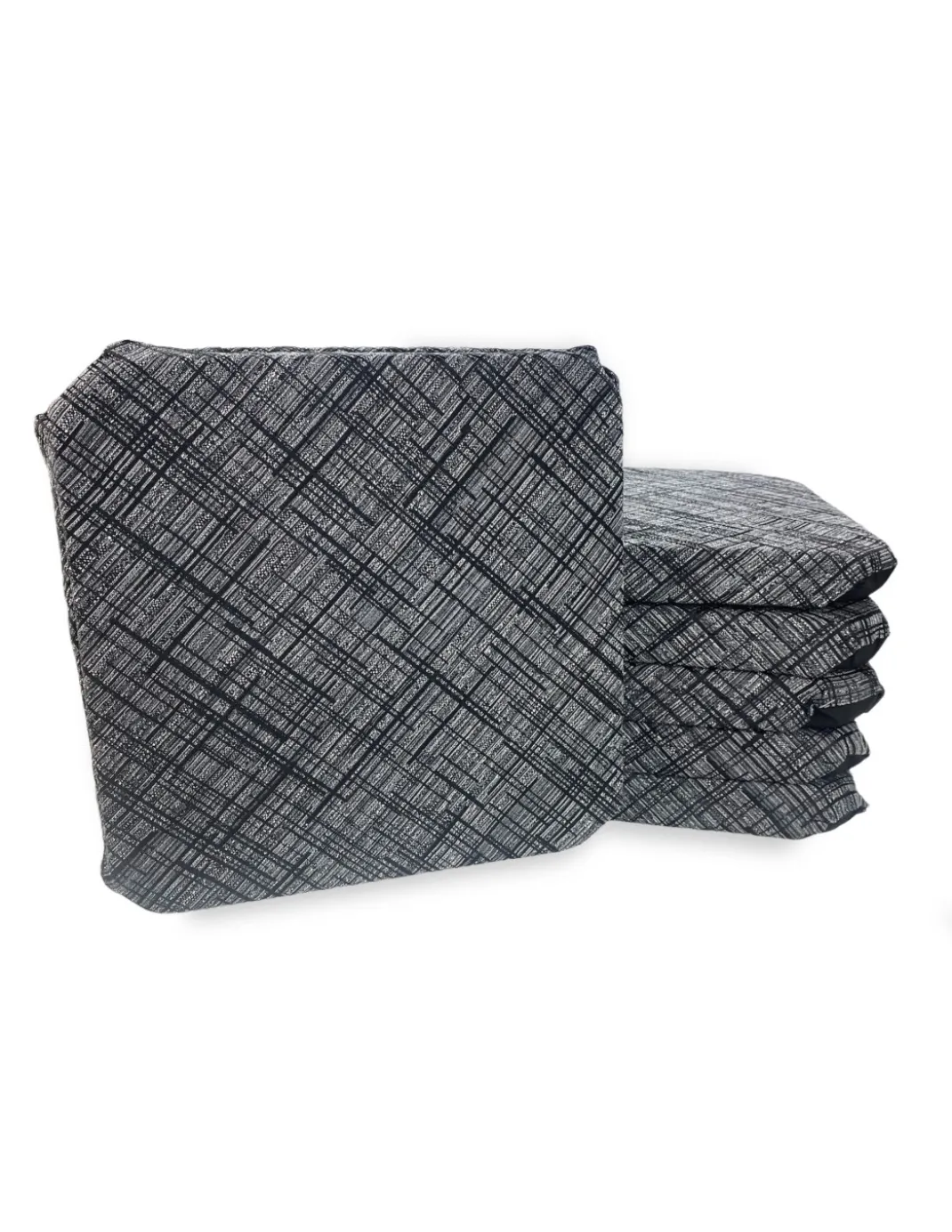 COPRISEDIA con ALI tinta unita IN TESSUTO Jacquard MODERN Nero