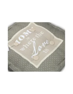 COPRISEDIA CUSCINO CASA E GIARDINO FUTON PARIS HOME IS WHERE THE LOVE CM.45X45