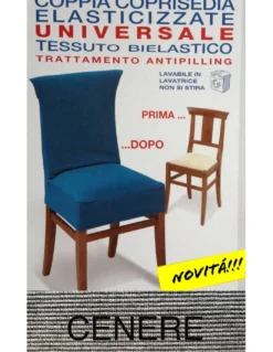 COPRISEDIA ELASTICIZZATO NEW YORK INTERO CENERE