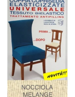 COPRISEDIA ELASTICIZZATO NEW YORK INTERO NOCCIOLA MELANGE