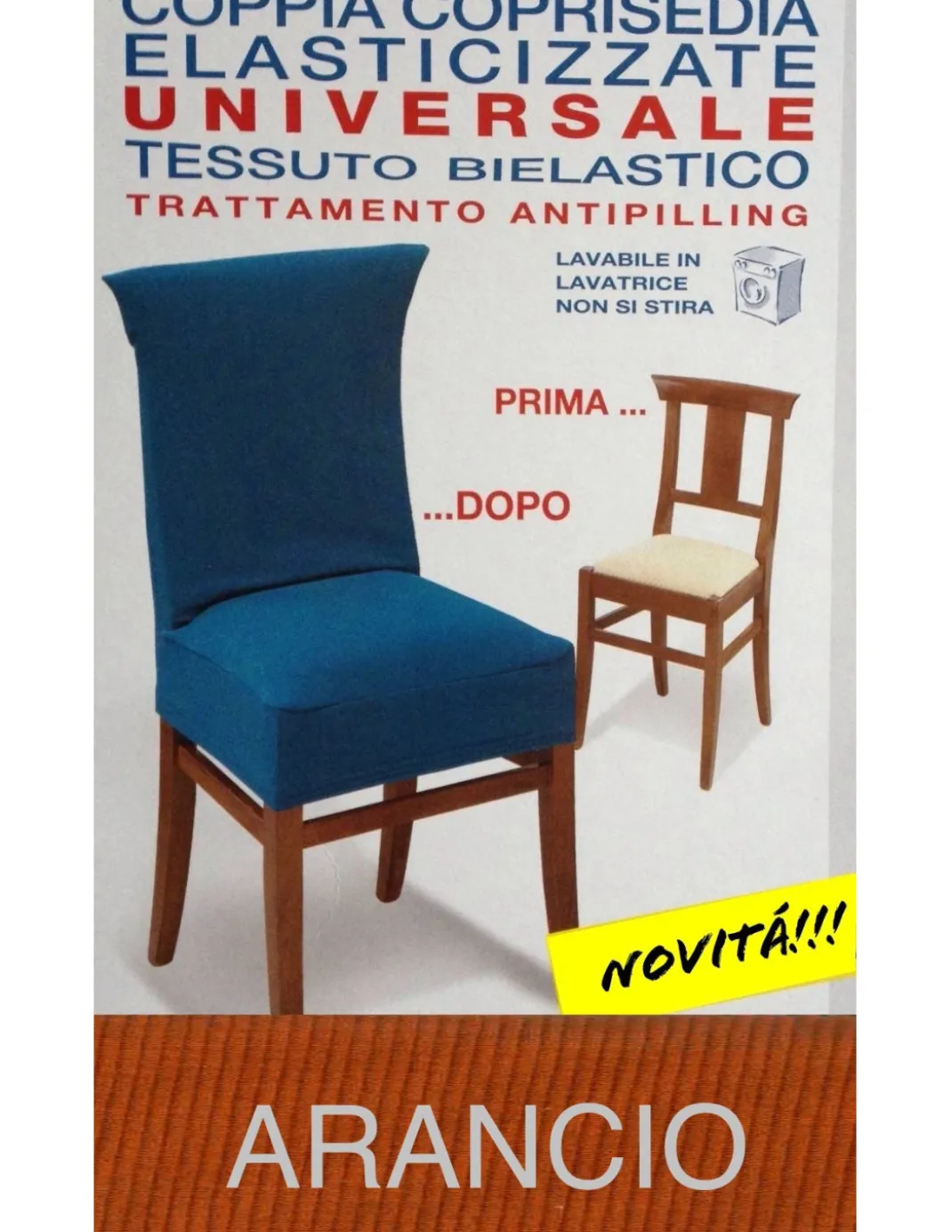 COPRISEDIA ELASTICIZZATO NEW YORK INTERO ARANCIO