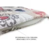 COPRISEDIA morbidone TESSUTO LONETA Tirolese SHABBY Rosso CUSCINO SEDIA sfoderabile