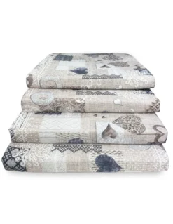 COPRISEDIA morbidone TESSUTO LONETA Tirolese SHABBY Beige CUSCINO SEDIA sfoderabile