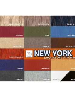 Copriseduta Divano New York Cioccolato - Tessuto Elasticizzato a Costine Antipilling - Made in Italy