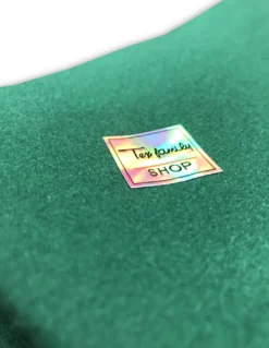 COPRITAVOLO PANNO QUEEN GIOCO CARTE POKER IN LANA VERDE A METRO SU MISURA H.cm. 150 CON OLOGRAMMA a metro