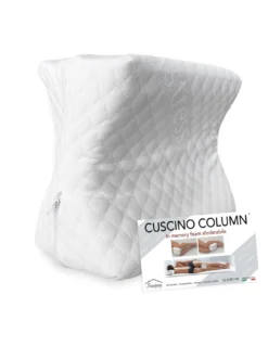 CUSCINO COLUMN © supporto GAMBE ginocchia in MEMORY per spina dorsale e gravidanza Made In Italy