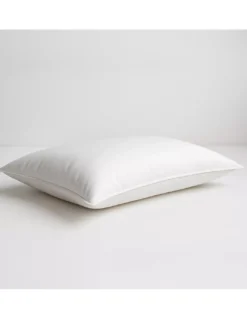 Cuscino in Piuma d'Oca 50x80 Trentino - Guanciale Letto Morbido Cotone Twill Anallergico