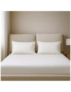 Cuscino in Piuma d'Oca 50x80 Trentino - Guanciale Letto Morbido Cotone Twill Anallergico