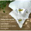 Cuscino Letto Matrimoniale in Piuma d’Oca 50x80 cm | Guanciale Ergonomico, Traspirante e Ipoallergenico | Piume d’Autore
