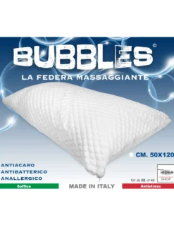 FEDERA antiacaro ANALLERGICA massaggiante 1 PIAZZA E MEZZA con cerniera CM. 50X120 misura francese