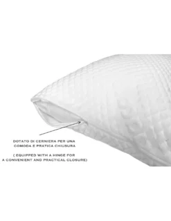 FEDERA antiacaro ANALLERGICA massaggiante 1 PIAZZA E MEZZA con cerniera CM. 50X120 misura francese