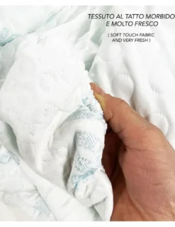 Federa Rinfrescante Ice-Touch Singola 50x80 cm – Termoregolante Estiva – Traspirante e Made in Italy